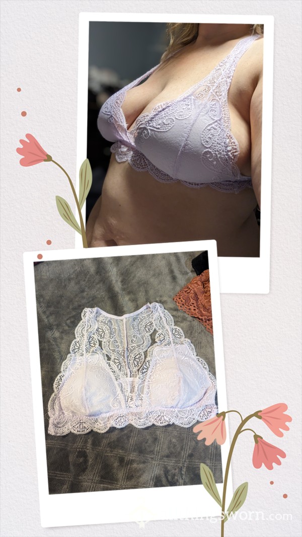 Lilac Color Sexy Bra. Brand Name Is True🩶. Size XL