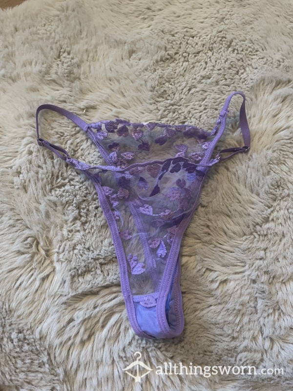 Lilac Flower Thong