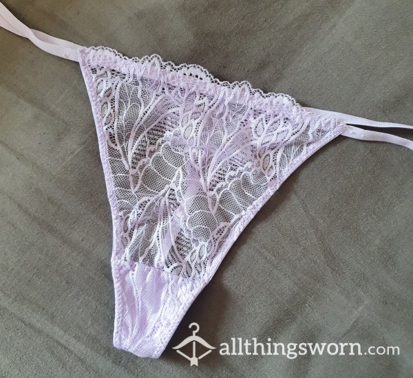 Lilac Lace Gstring