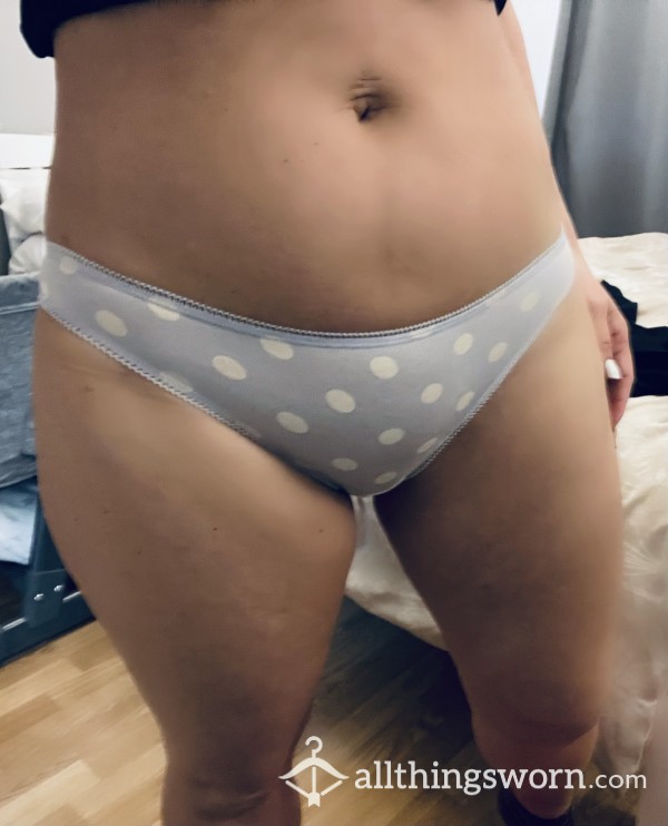 Lilac Spotted Panties - Who Wants Them? 😉