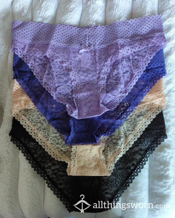 Lilac/Purple/Peach/Black Fullback Panties