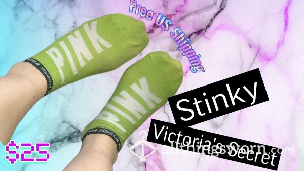 Lime Green Victoria’s Secret Socks - 2 Day Wear & Free U.S. Shipping
