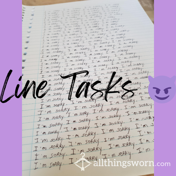 📝 Line Tasks 📝 (Ebony, Hairy, Body Hair, Goddess, Sub, Mistress, Task, Tasks, Line Tasks, Homework Slave, Loser, Beta, Pathetic, Punishment)