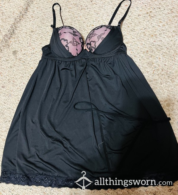 Lingerie Top And G String Size Large