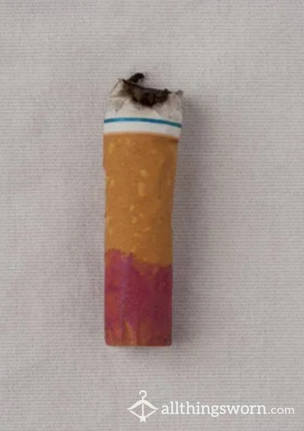 Lipstick Stained Cigarette Butts