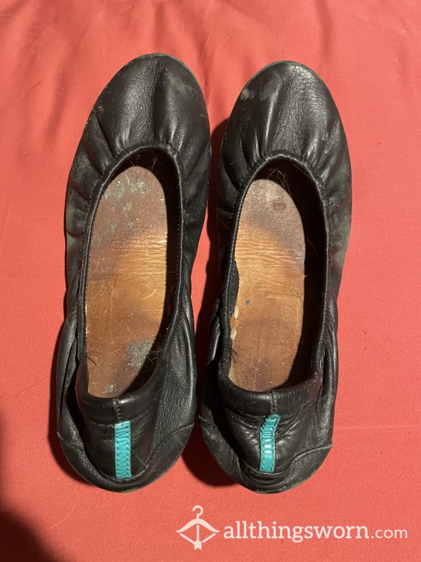 Buy Little Black Flats, Worn For 4 Years, Well Worn