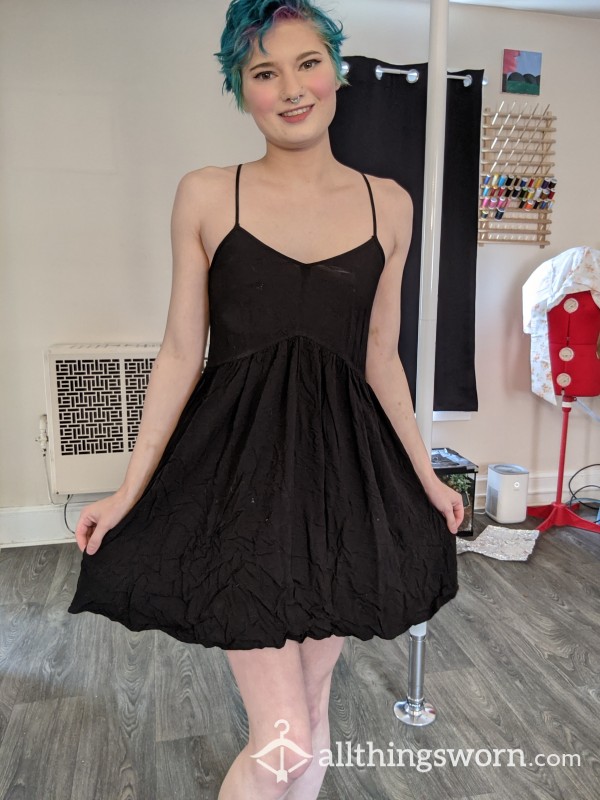 Little Black Skater Dress, Size Extra Small