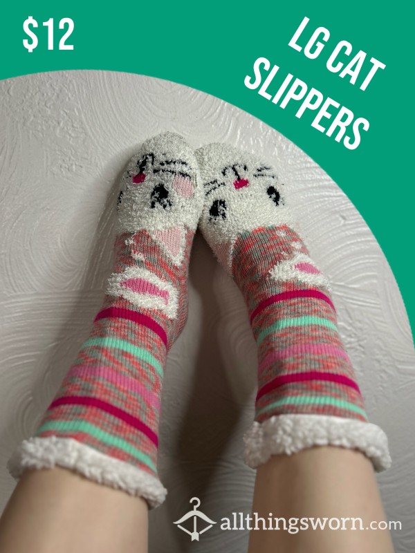 Little Girl Cat Slippers