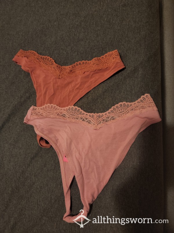 2 For $25 Little Pink Thongs (La Senza - M)