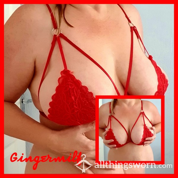 CLEARANCE Little Red Bralette