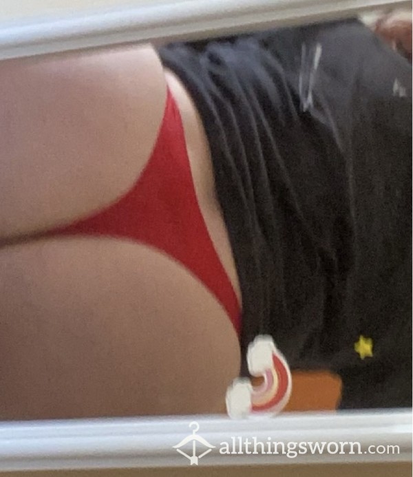 Little Red Thong Worn To Gym
