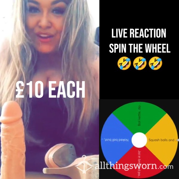 My Live Video Reaction To Your Spin The Wheel Task🤣😜