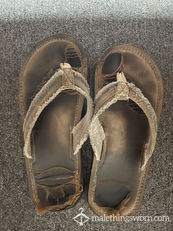 Lived-in And Worn Out Favorite Flip Flops - On Me Practically 24/7 For 1.5 Years