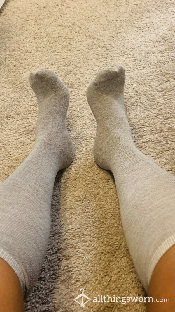 Long Gray Work Socks