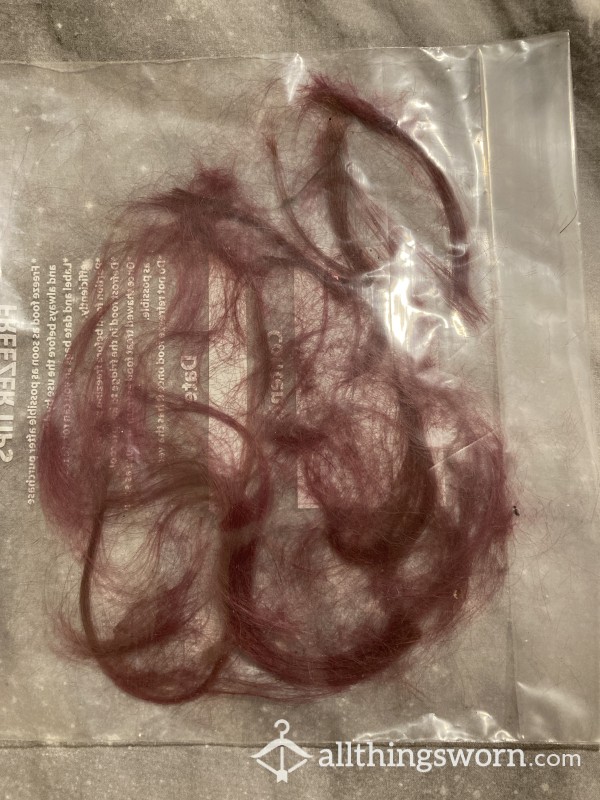 Long Purple Hair Cuttings