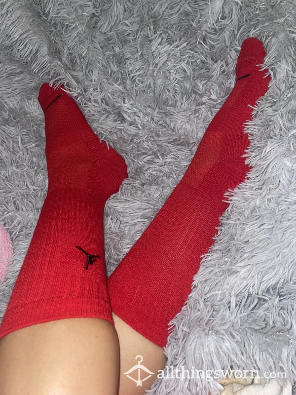 Long Red Socks