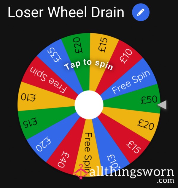 Loser Wheel Drain *Free Gift Everytime*