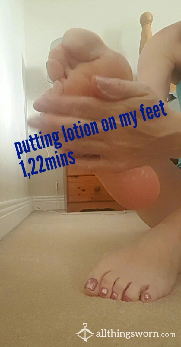 Lotioning My Feet