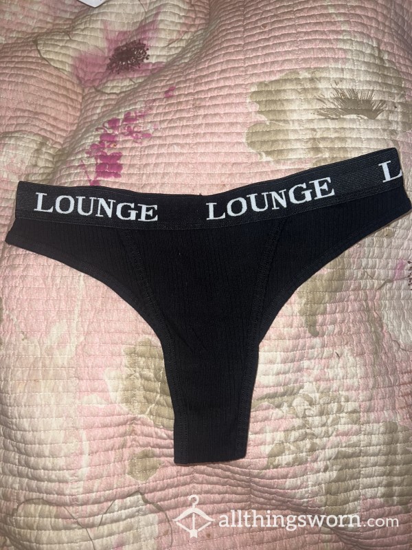 Lounge Black Thong