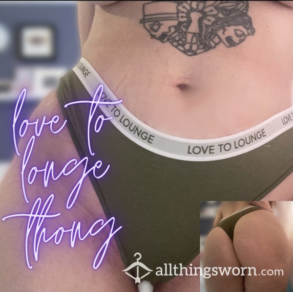 Love To Lounge Cotton Thong With Waist Band 🖤 48 Hrs Wear £20 🖤 Vacuum Sealed For Your Nose 🖤 Free Uk Tracked Postage 😘
