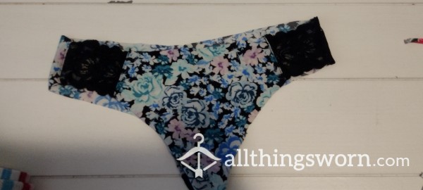 Loved Blue Floral Thong, Extra Dirty 🤩