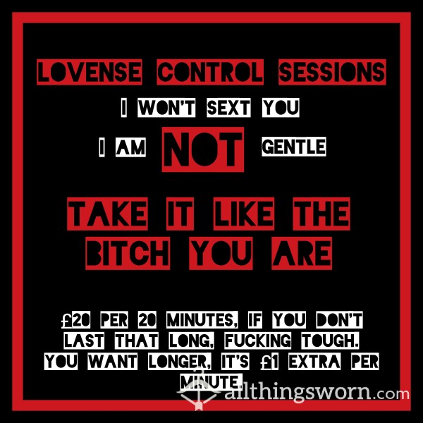 Lovense Control Sessions