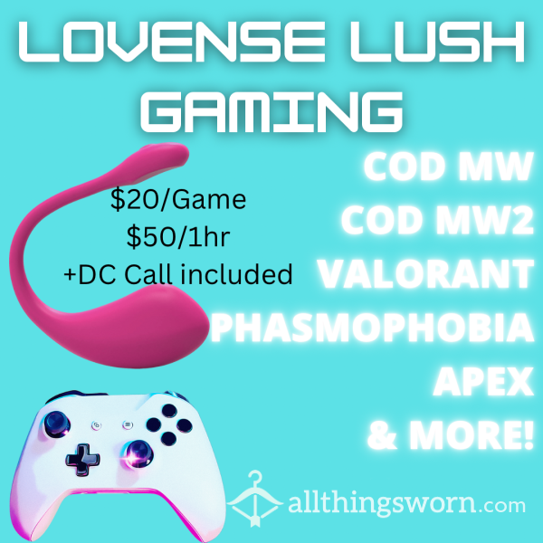 Lovense Lush Gaming Sessions! Play With My Pussy & Me! 🎮