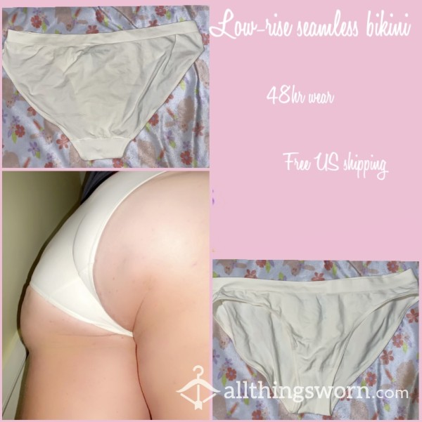 Low Rise Bikini Panties, 48hr Wear & Free US Shipping 🖤