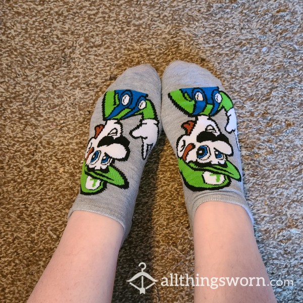 Luigi No Show Socks