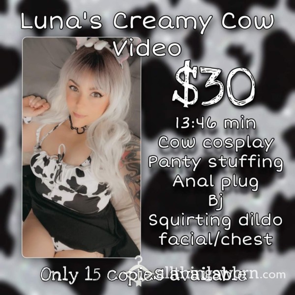 🐮 Luna’s Creamy Cow Cosplay Video 🥛