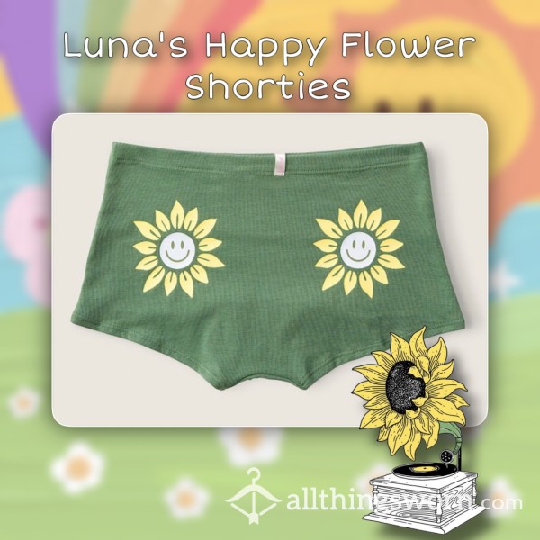🌼 Luna’s Happy Flower Shorties 🙂