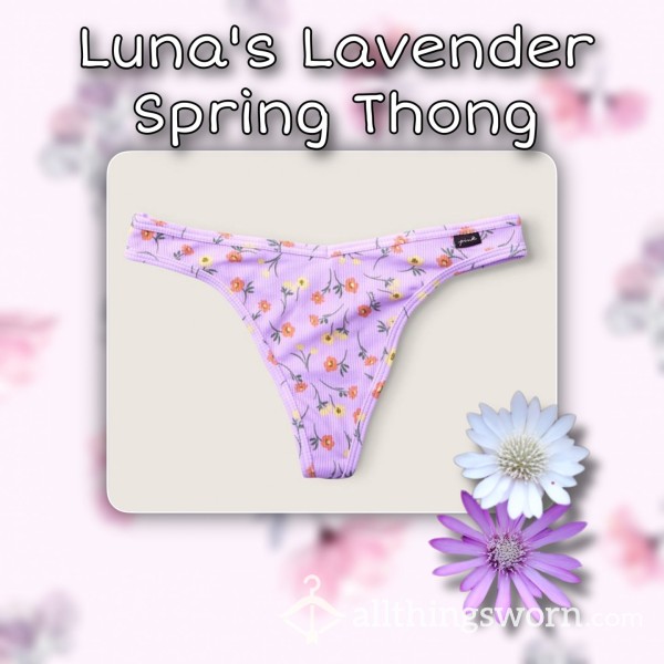 Luna's Lavender Spring Thong