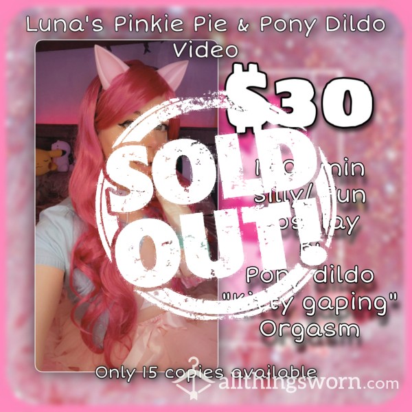 ::SOLD OUT:: Luna’s Pinkie Pie & Pony Dildo Video