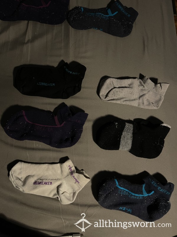 Luxury Athletic Socks, Well Worn! Free Shipping In Canada!