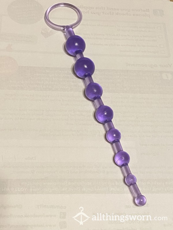 Luxury Purple Anal Beads