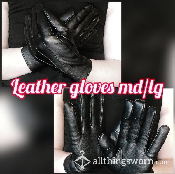 Md/lg Leather Gloves