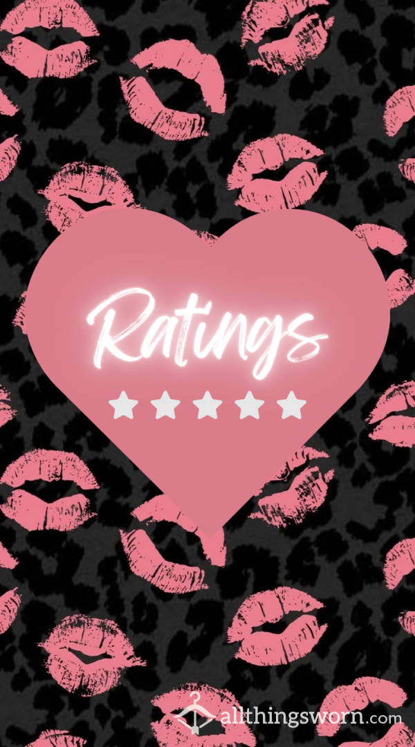😈 Multiple Tiers For Ratings: Dick Rating,Cum Rating,Body Rating, Face Rating, Overall ETC!