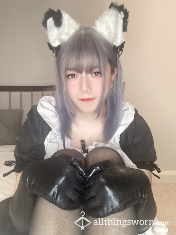 Maid With Black Leather Glove