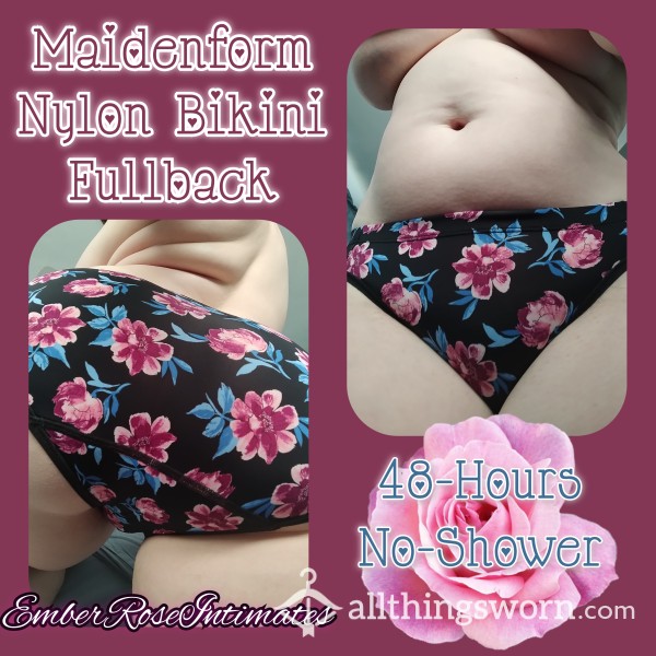 Maidenform Floral Nylon Bikini Fullback