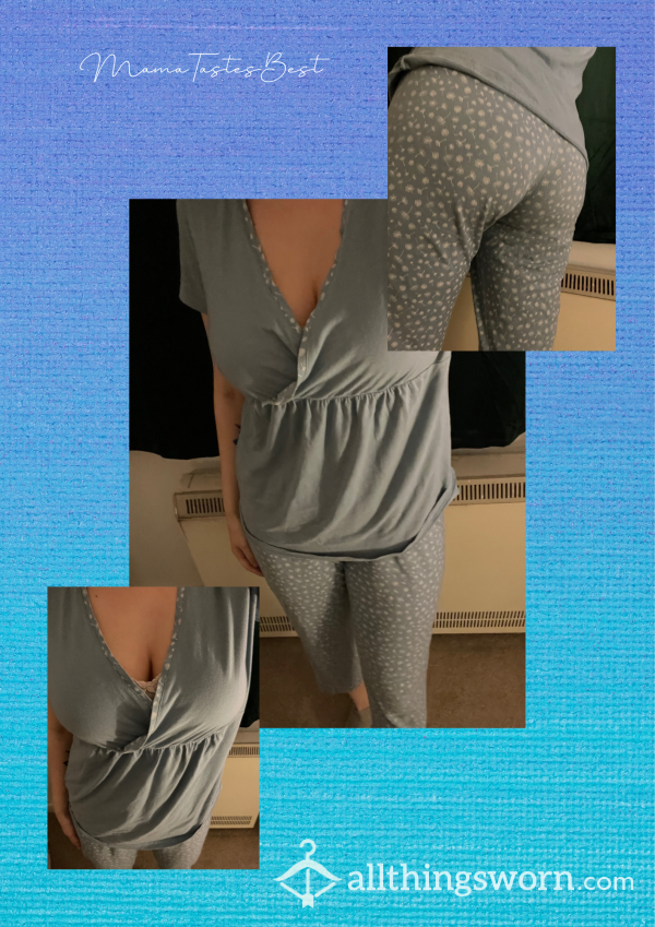 Mama’s Maternity/Nursing PJs - VERY Well- Worn And Strong Scent! Size 10-12