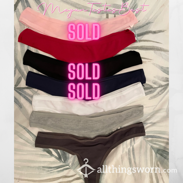 Mama’s Plain Cotton Thongs - 7 Colours To Choose From And Worn To Your Satisfaction 🥵