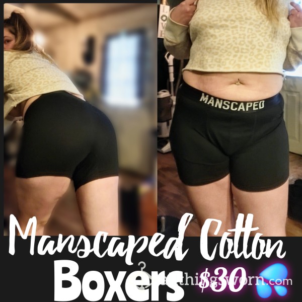 Manscaped Cotton / Spandex Boxers 💦 48Hr Wear