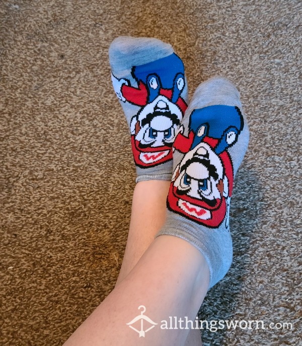 Mario No Show Socks