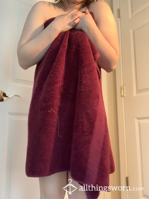 Maroon Bath Towel