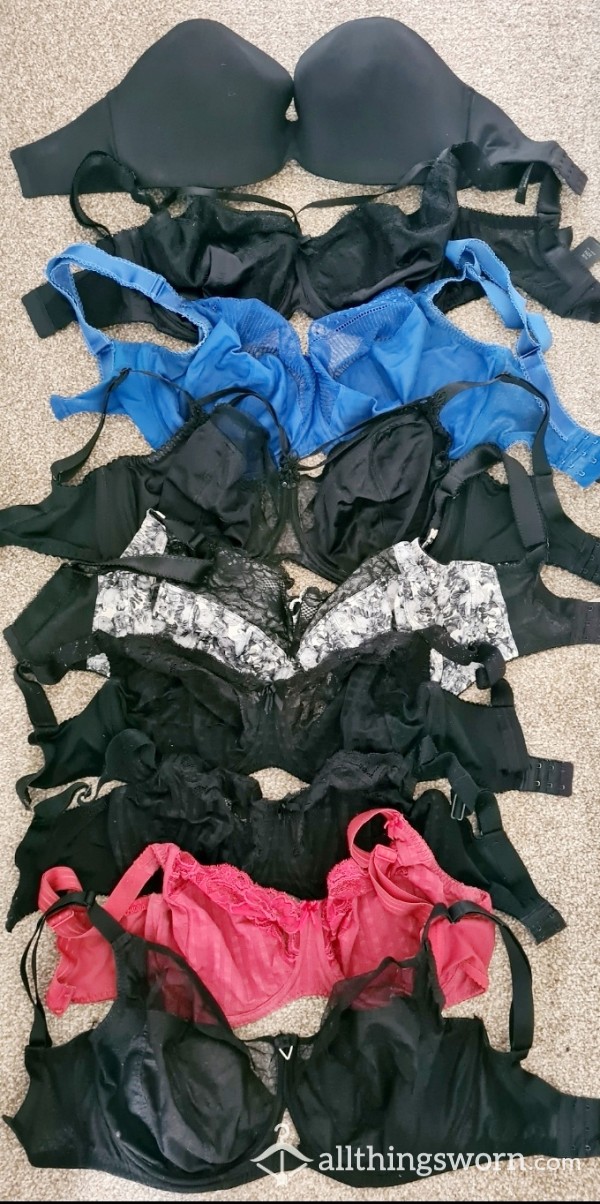 Massive Bra Bundle. Small Back, Big Cups. Very Cheap As All Clean. Perfect For Wearers And Dress Up. 9 Bras In Total. £10 Each Or Make An Offer On The Bundle. All Worn To Teach In