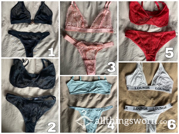 👙Matching Bra And Thong Sets From Lounge Underwear (includes 24hr Wear And Mini Photo Set)👙