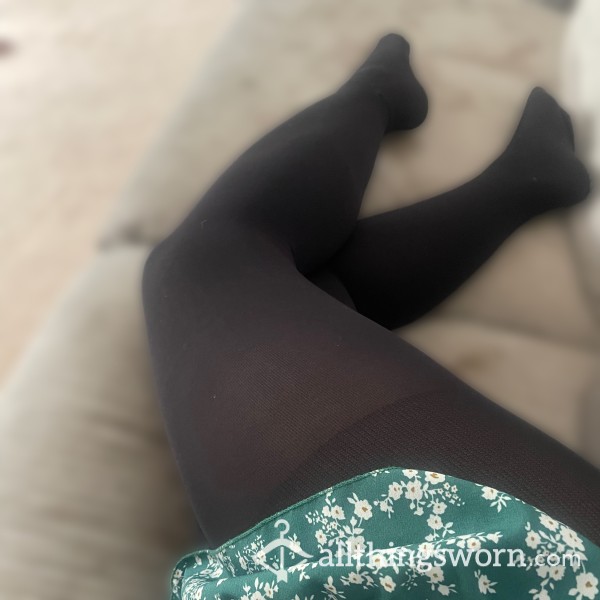 Matt Black Tights Or Nylons .. Worn 48 Hours With Or Without Panties Photos Inc And Play If Your Brave Enough