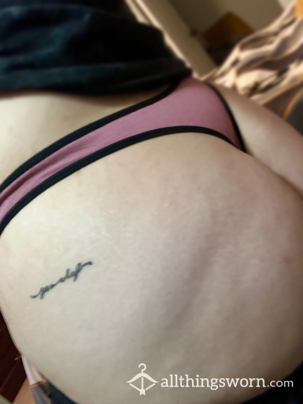 Mauve Outlined Thong