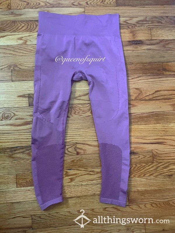 Mauve Work Out Leggings - Worn For 2 Days