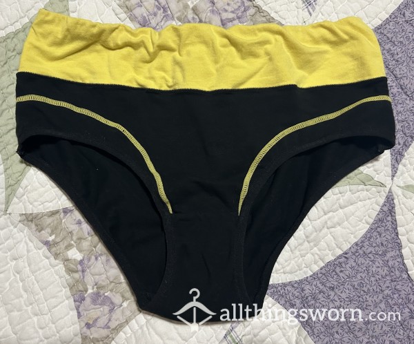One Pair: Medium Well Worn Full Back Undies - Name The Days Of Use!